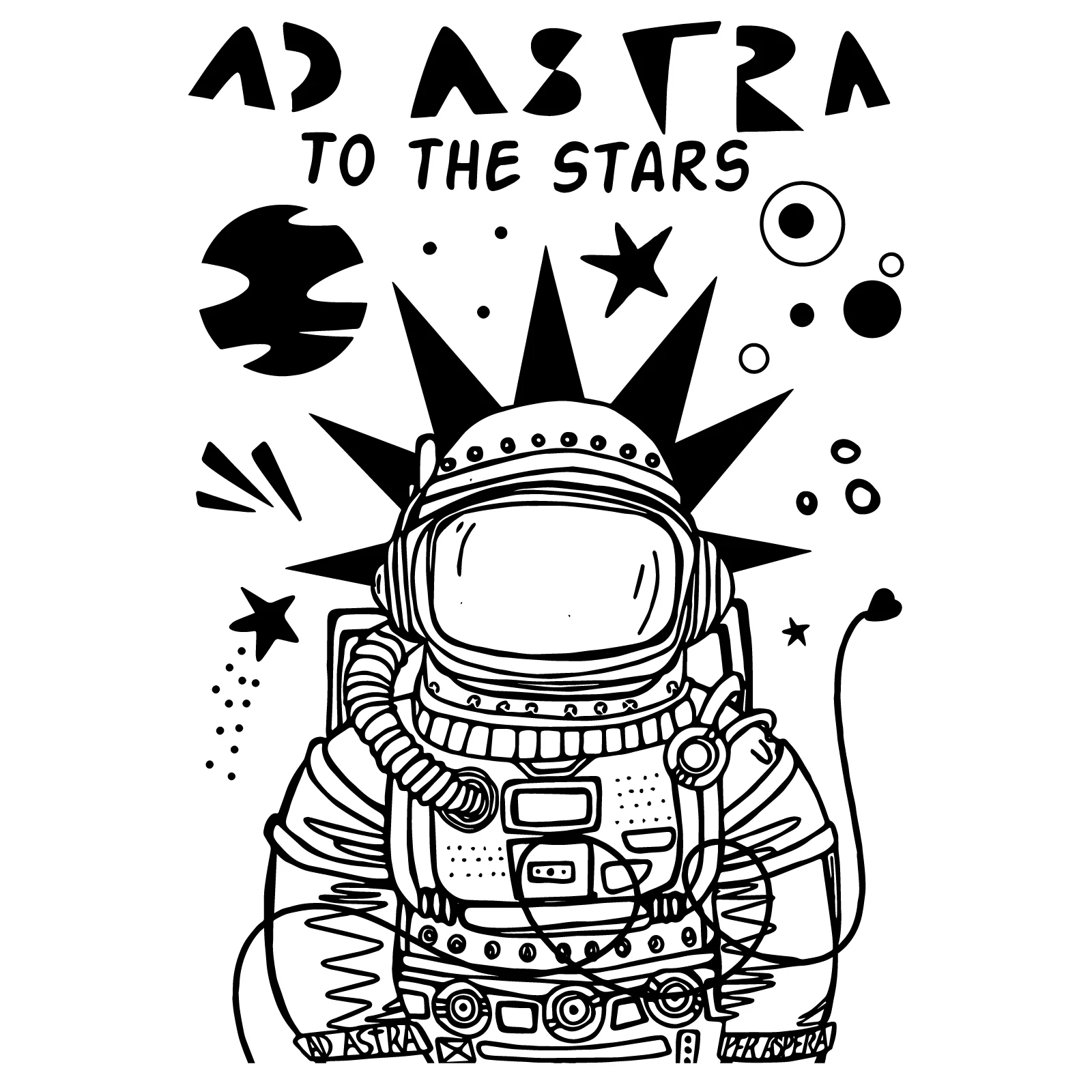 Sizzix Studio Clear Stamps Set 10PK /3PK Stencils - Ad Astra by Cat Kerr - Image 5