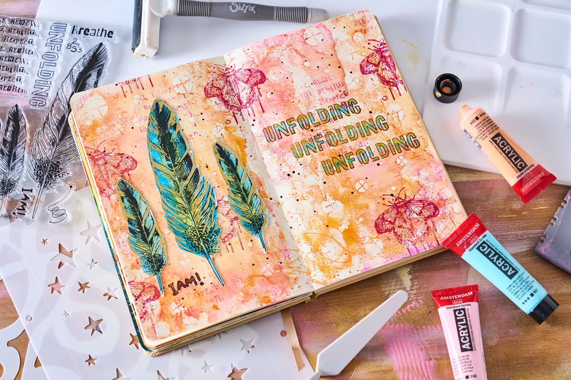 Sizzix Studio Stamps Set 10PK w/3PK Stencils - The Rs Have It by Cat Kerr - Image 9