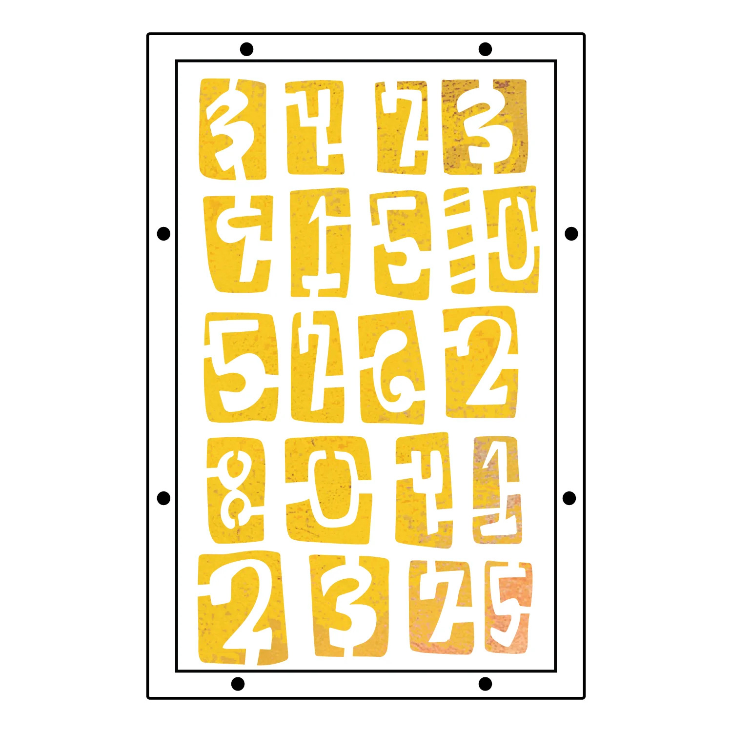 Sizzix Studio Clear Stamps Set 11PK w/3PK Stencils - Strength in Numbers by Cat Kerr - Image 4