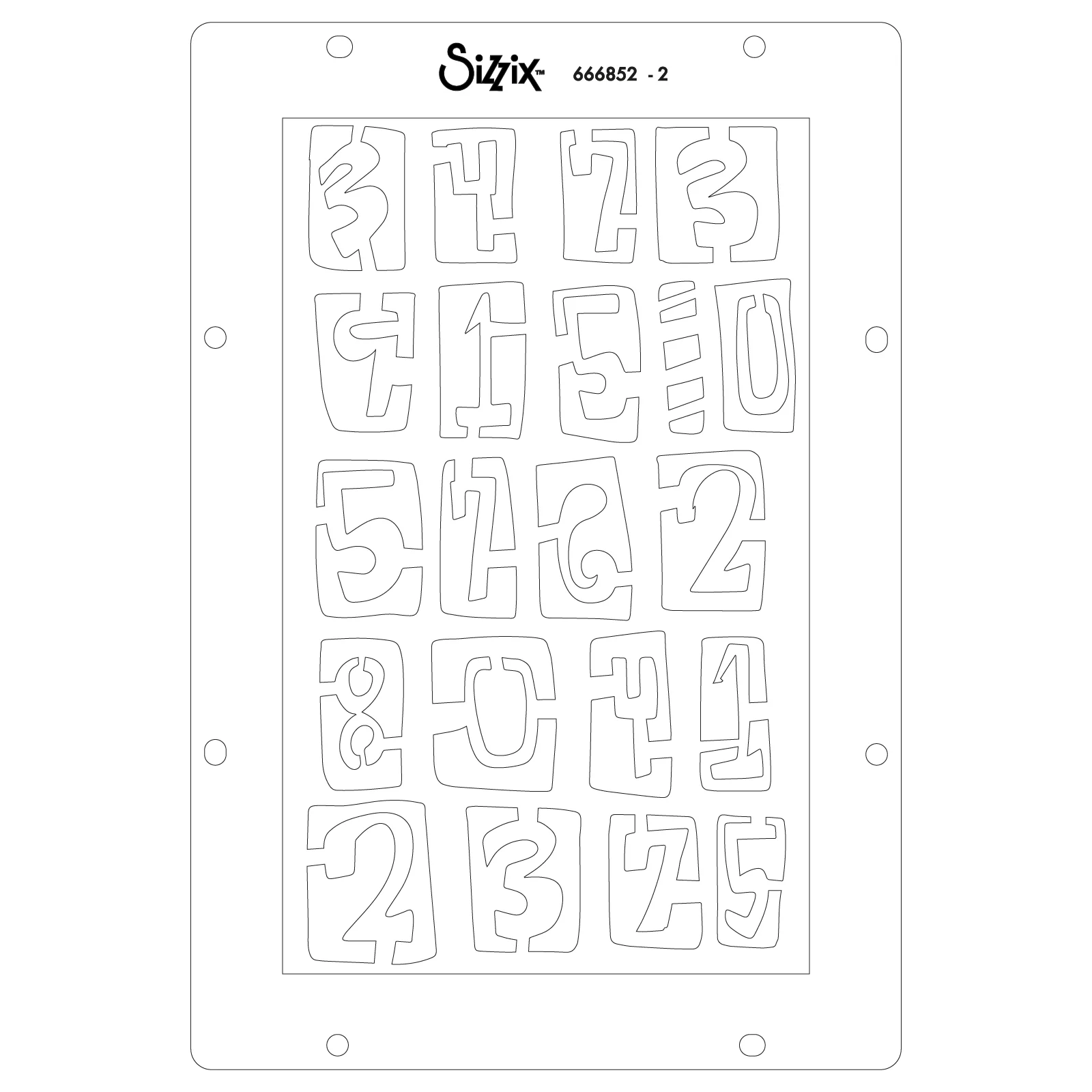 Sizzix Studio Clear Stamps Set 11PK w/3PK Stencils - Strength in Numbers by Cat Kerr - Image 8