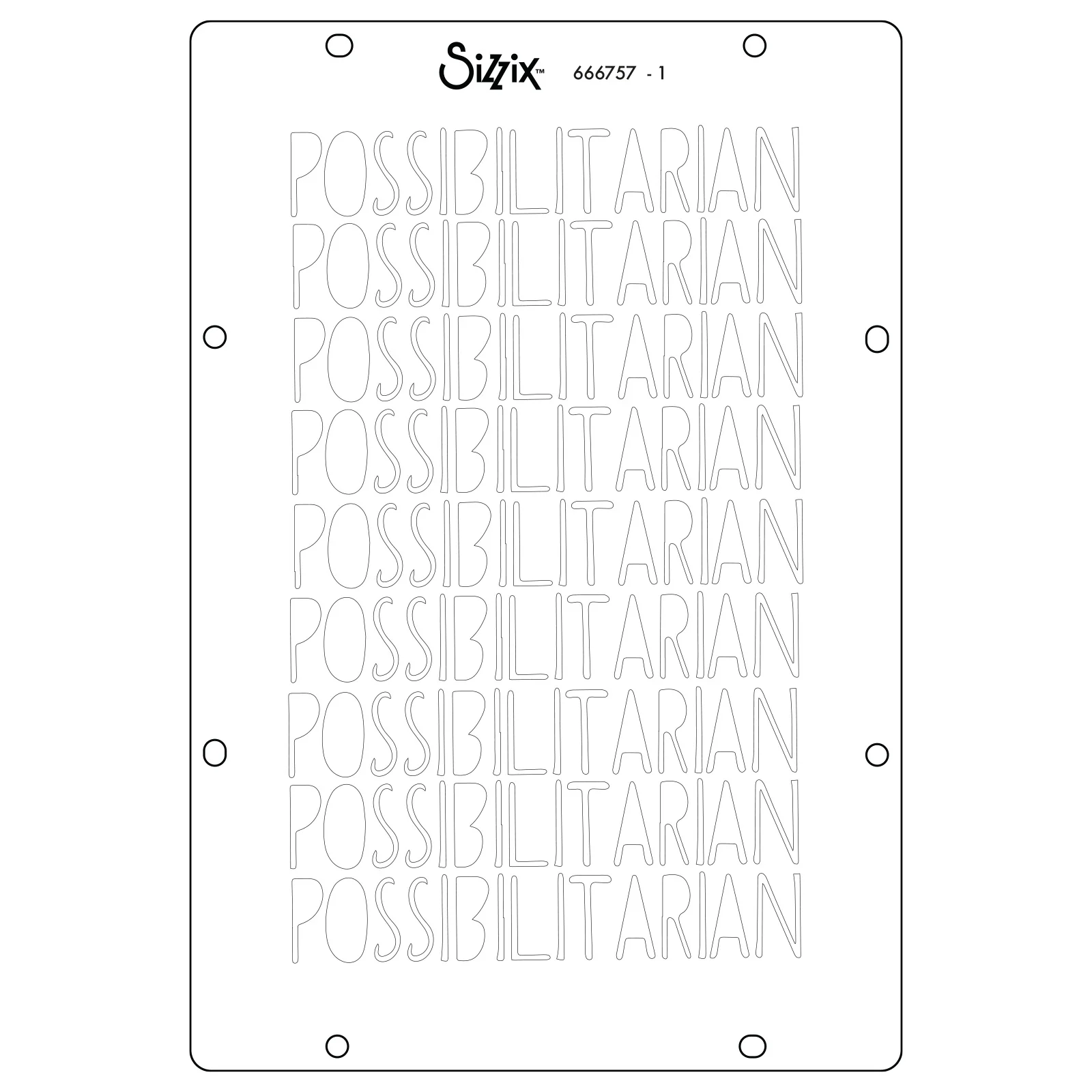 Sizzix Studio Stamps Set 13PK / 3PK Stencils - Possibilitarian by Cat Kerr - Image 3