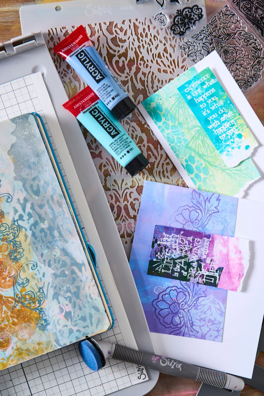 Sizzix Studio Stamps Set 14PK / 3PK Stencils - Ornate by Vic Hollins - Image 8