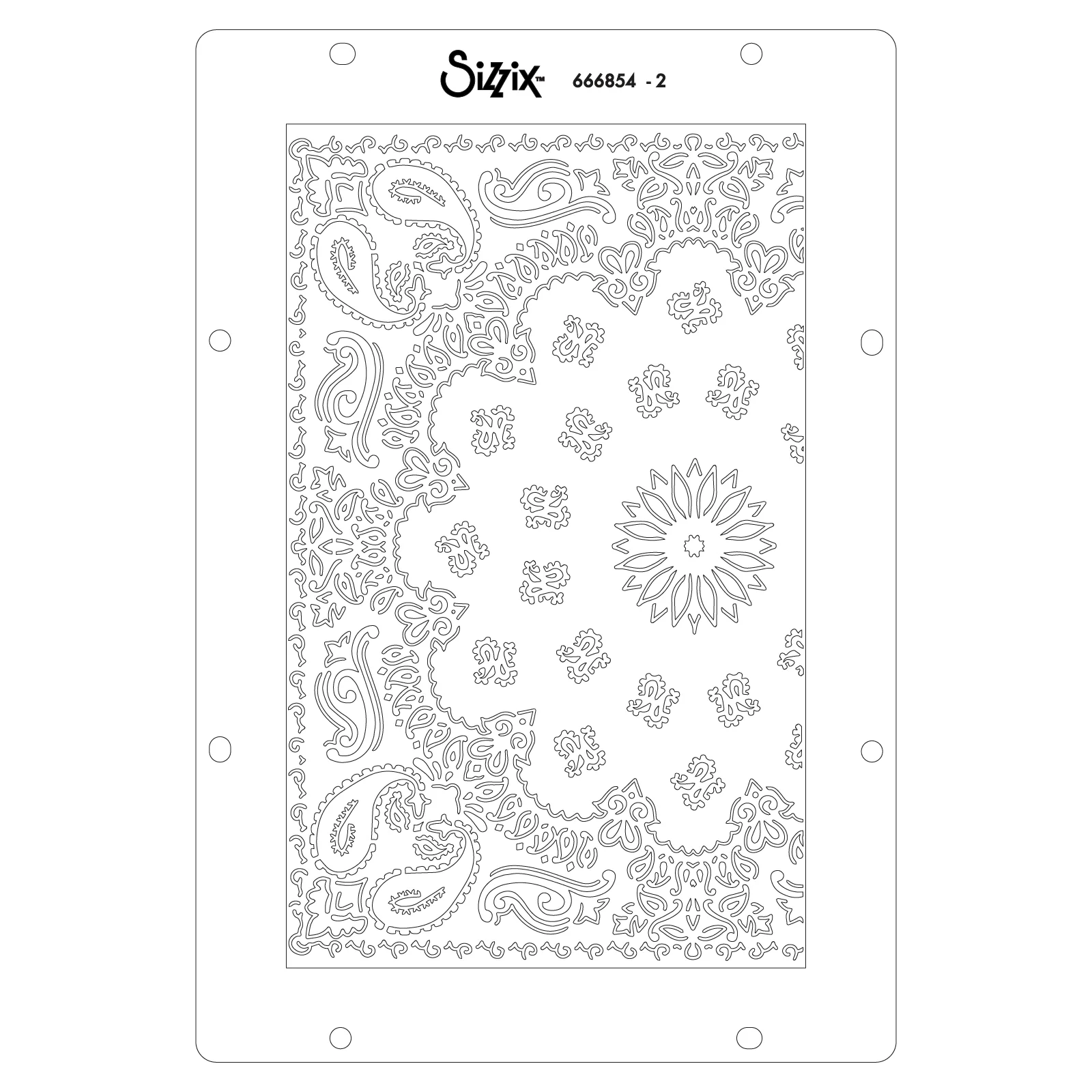 Sizzix Studio Stamps Set 22PK w/3 PK Stencils - Western by Vic Hollins - Image 6