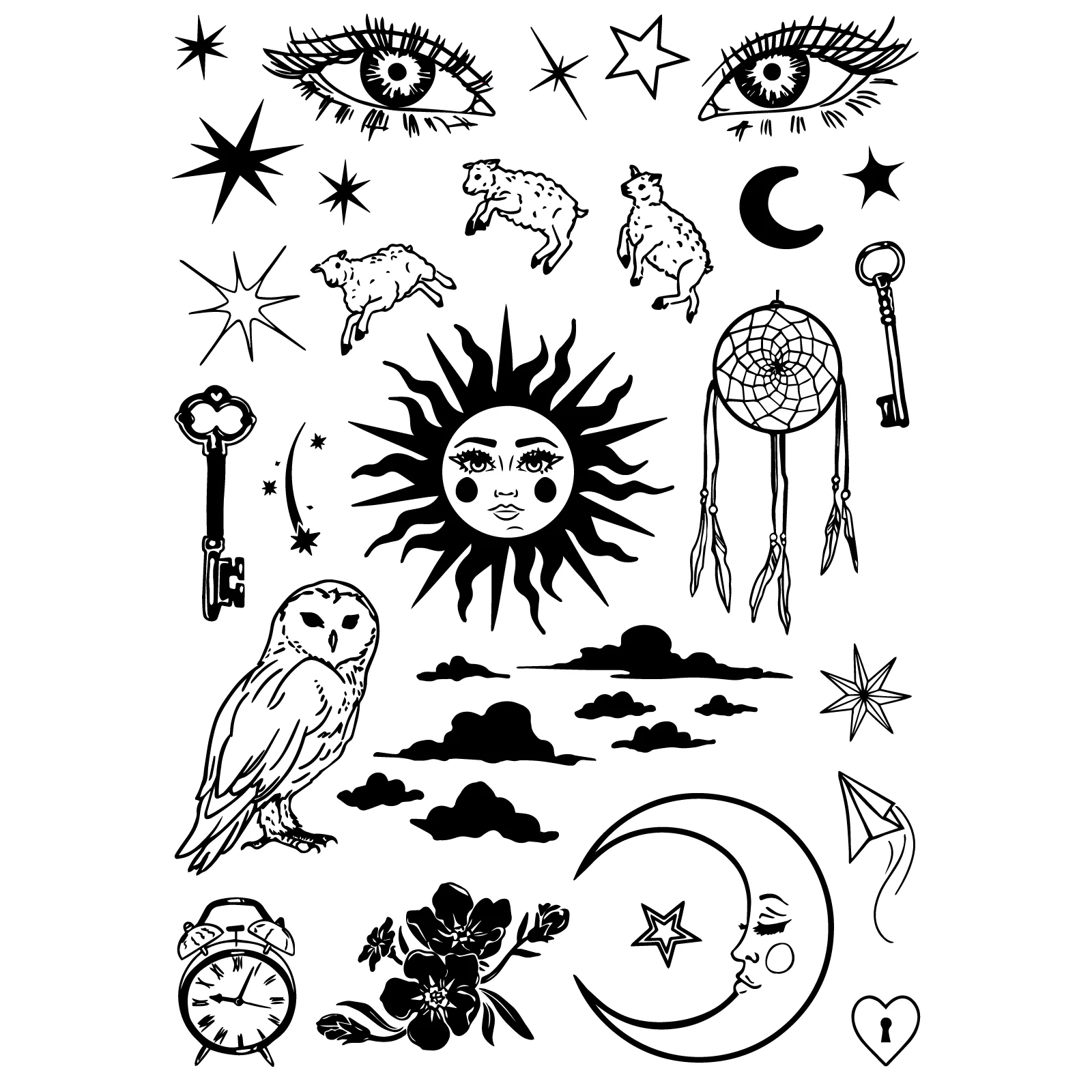 Sizzix Studio Stamps Set 27PK w/3PK Stencils - Dreamscape by Vic Hollins - Image 5