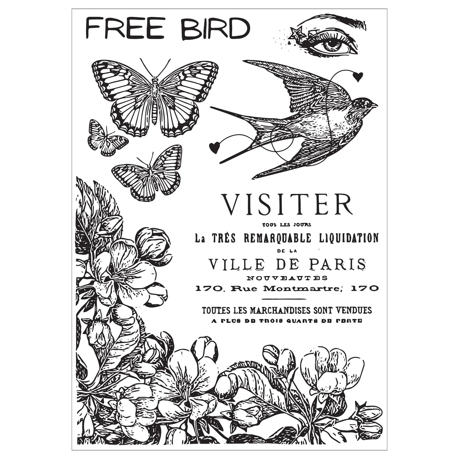 Sizzix Studio Stamps Set 6PK / 3PK Stencils - The Visiter by Cat Kerr - Image 7