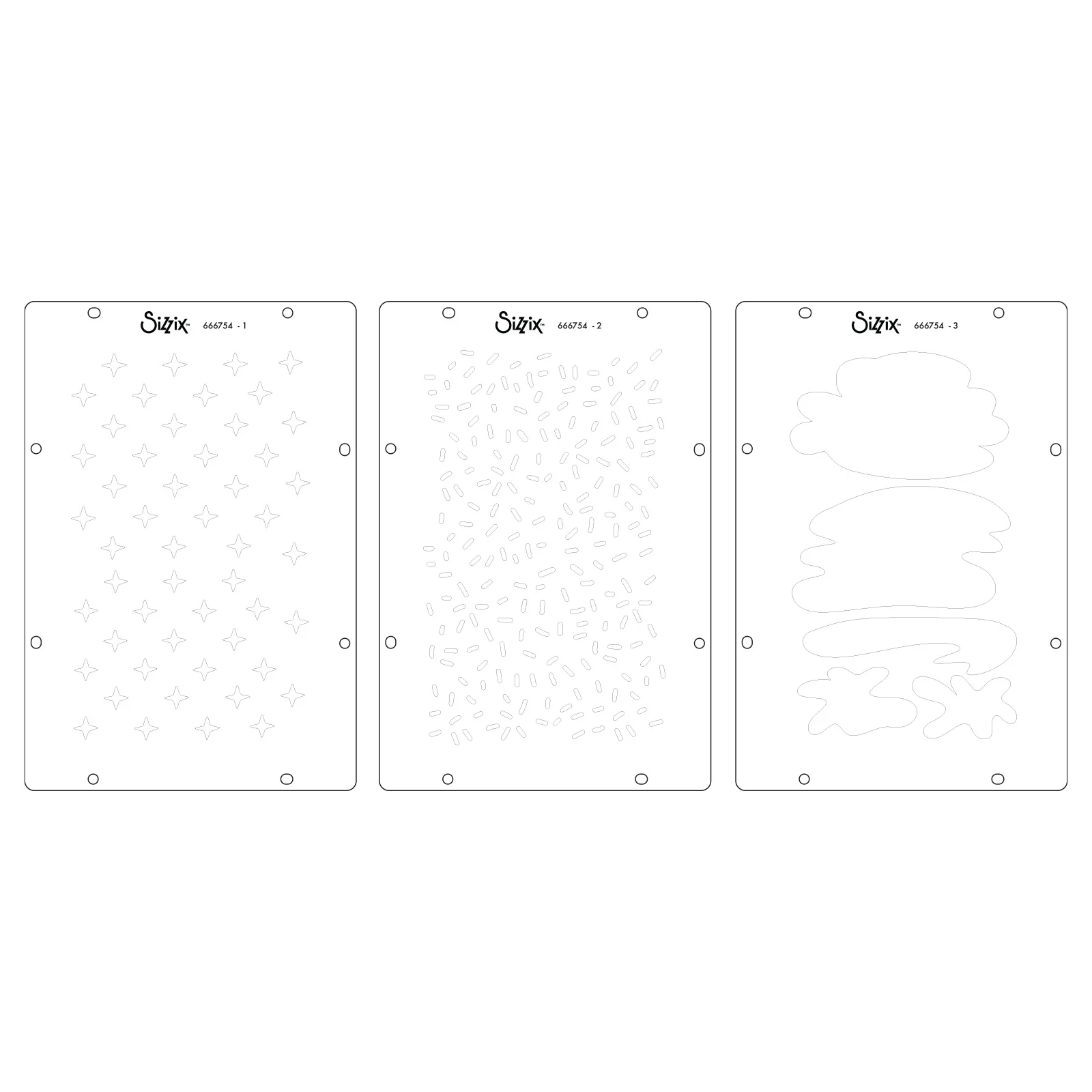 Sizzix Studio Stamps Set 7PK / 3PK Stencils - Create by Cat Kerr - Image 7