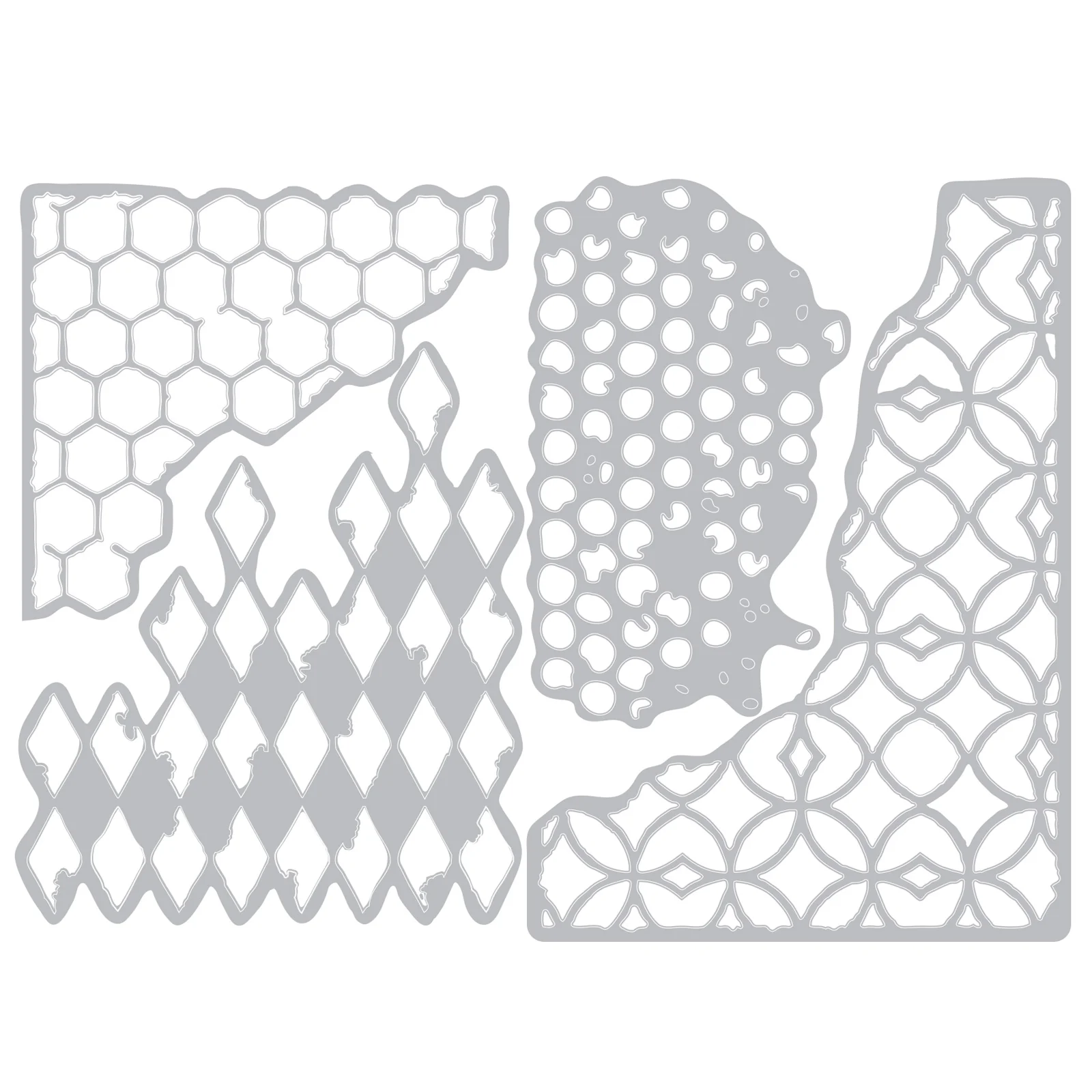 Sizzix Thinlits Die Set 4PK - Mixed Media #1 by Tim Holtz - Image 3